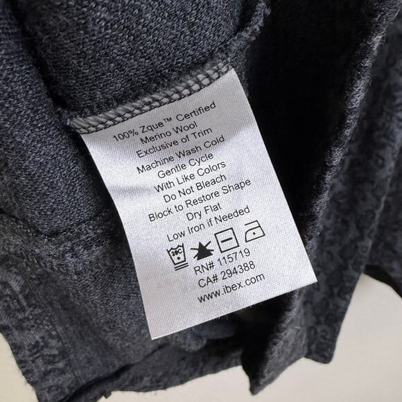 Ibex Juliet Zip Tunic Cardigan Sweater Large Gray Outdoors Merino Wool Zque Knit - Picture 11 of 12